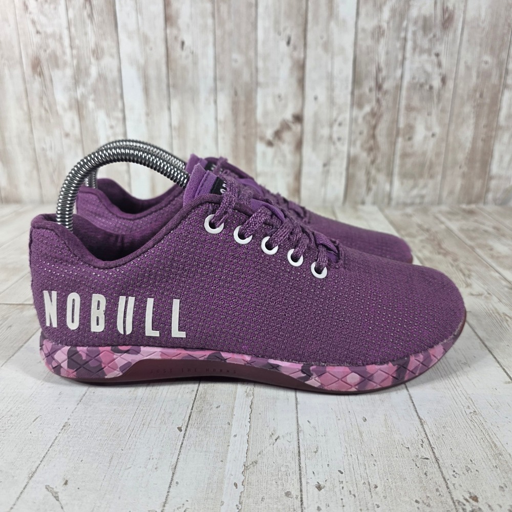 NOBULL Trainer Purple Camo SuperFabric Women 7.5 Cross Training Shoes